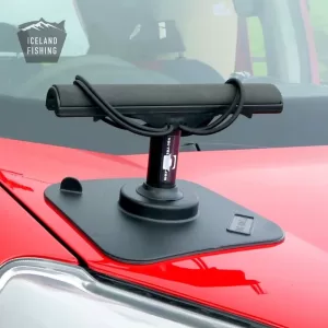 Fishing rod racks for cars securely attached to a vehicle